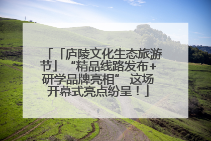 「庐陵文化生态旅游节」“精品线路发布+研学品牌亮相” 这场开幕式亮点纷呈！