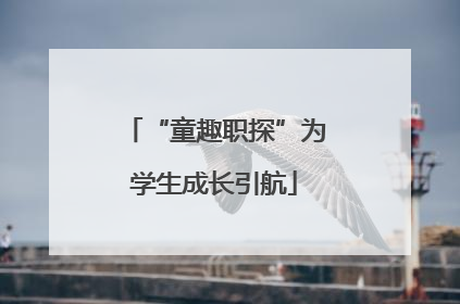 “童趣职探”为学生成长引航