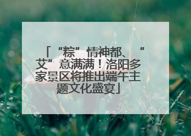 “粽”情神都、“艾”意满满！洛阳多家景区将推出端午主题文化盛宴