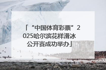“中国体育彩票”2025哈尔滨花样滑冰公开赛成功举办
