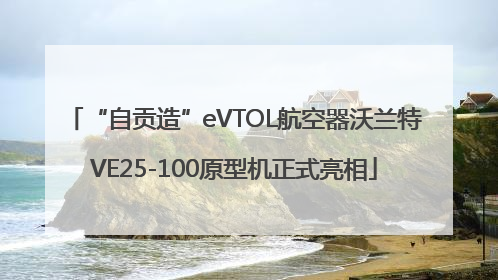“自贡造”eVTOL航空器沃兰特VE25-100原型机正式亮相