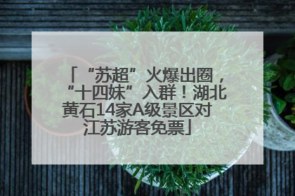 “苏超”火爆出圈，“十四妹”入群！湖北黄石14家A级景区对江苏游客免票