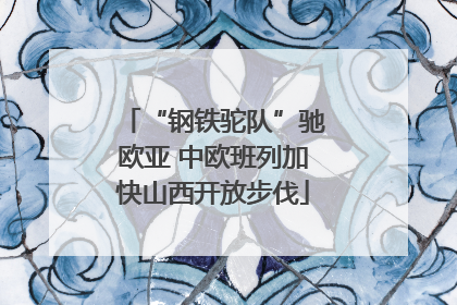 “钢铁驼队”驰欧亚 中欧班列加快山西开放步伐