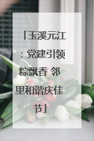 玉溪元江：党建引领粽飘香 邻里和谐庆佳节