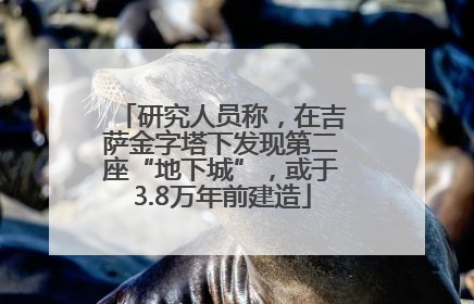 研究人员称，在吉萨金字塔下发现第二座“地下城”，或于3.8万年前建造