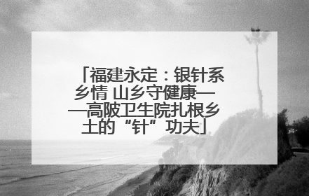 福建永定：银针系乡情 山乡守健康——高陂卫生院扎根乡土的“针”功夫
