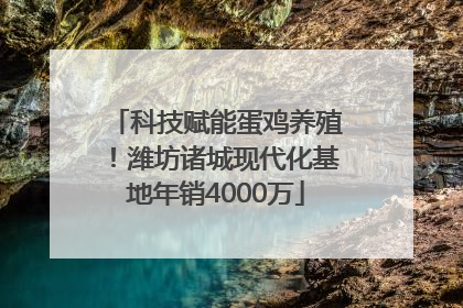 科技赋能蛋鸡养殖！潍坊诸城现代化基地年销4000万