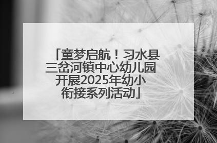 童梦启航！习水县三岔河镇中心幼儿园开展2025年幼小衔接系列活动