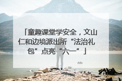 童趣课堂学安全，文山仁和边境派出所“法治礼包”点亮“六一”