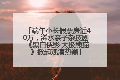 端午小长假票房近40万，浠水亲子杂技剧《黑白侠影·太极熊猫》掀起观演热潮