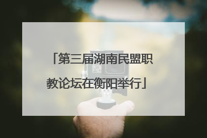 第三届湖南民盟职教论坛在衡阳举行