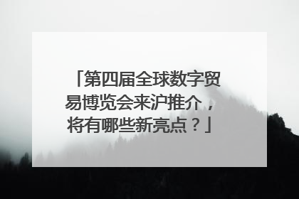 第四届全球数字贸易博览会来沪推介，将有哪些新亮点？