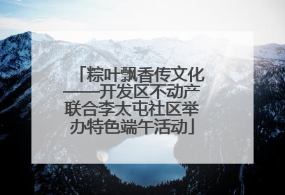 粽叶飘香传文化——开发区不动产联合李太屯社区举办特色端午活动