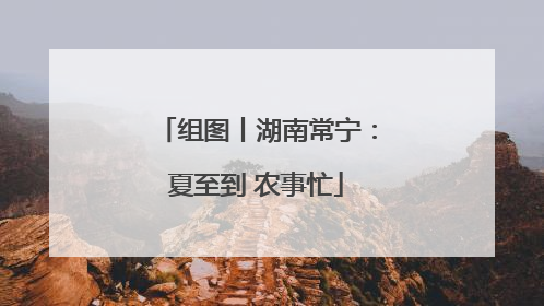 组图丨湖南常宁：夏至到 农事忙