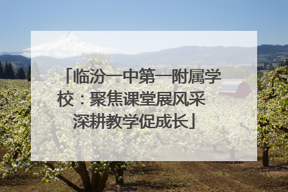 临汾一中第一附属学校：聚焦课堂展风采 深耕教学促成长