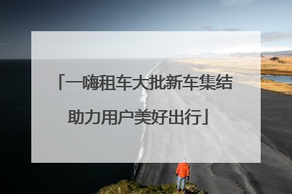 一嗨租车大批新车集结 助力用户美好出行