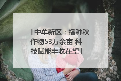 中牟新区：播种秋作物53万余亩 科技赋能丰收在望