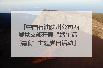 中国石油滨州公司西城党支部开展“端午话清廉”主题党日活动