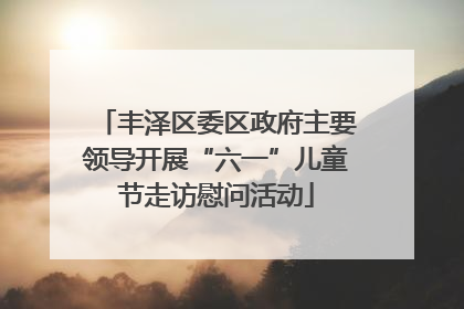 丰泽区委区政府主要领导开展“六一”儿童节走访慰问活动