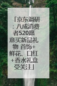 京东调研：八成消费者520愿意买新品礼物 首饰+鲜花、口红+香水礼盒受关注