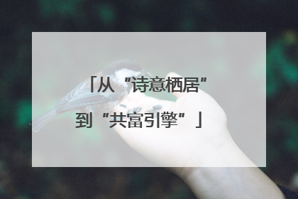 从“诗意栖居”到“共富引擎”