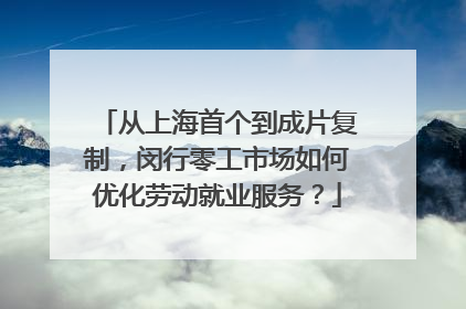 从上海首个到成片复制，闵行零工市场如何优化劳动就业服务？