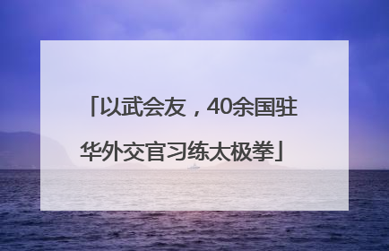 以武会友，40余国驻华外交官习练太极拳