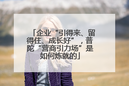 企业“引得来、留得住、成长好”，普陀“营商引力场”是如何炼就的