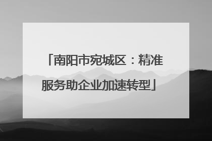 南阳市宛城区：精准服务助企业加速转型