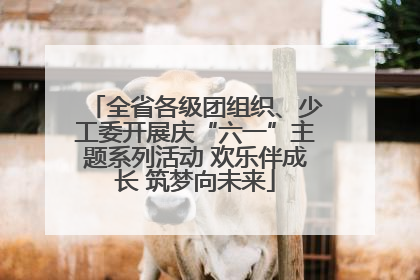 全省各级团组织、少工委开展庆“六一”主题系列活动 欢乐伴成长 筑梦向未来