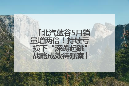 北汽蓝谷5月销量增两倍！持续亏损下“深蹲起跳”战略成效待观察