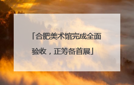 合肥美术馆完成全面验收，正筹备首展