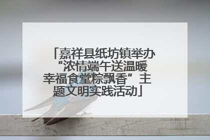 嘉祥县纸坊镇举办“浓情端午送温暖 幸福食堂粽飘香”主题文明实践活动