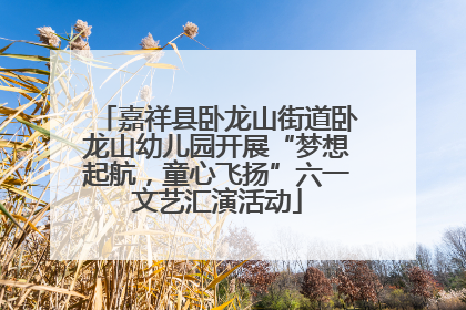 嘉祥县卧龙山街道卧龙山幼儿园开展“梦想起航，童心飞扬”六一文艺汇演活动