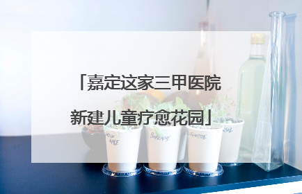 嘉定这家三甲医院新建儿童疗愈花园
