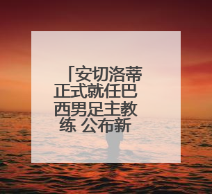 安切洛蒂正式就任巴西男足主教练 公布新征召阵容