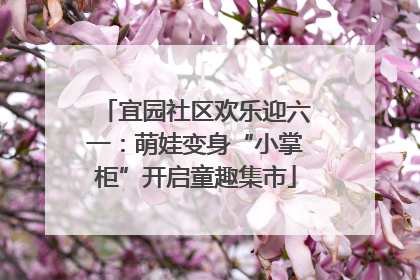宜园社区欢乐迎六一：萌娃变身“小掌柜”开启童趣集市
