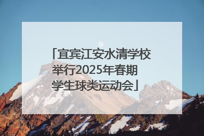宜宾江安水清学校举行2025年春期学生球类运动会