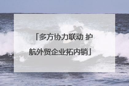 多方协力联动 护航外贸企业拓内销