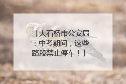 大石桥市公安局：中考期间，这些路段禁止停车！