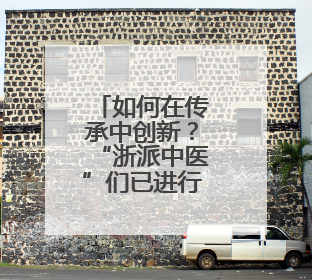 如何在传承中创新？“浙派中医”们已进行了十三年持续探索