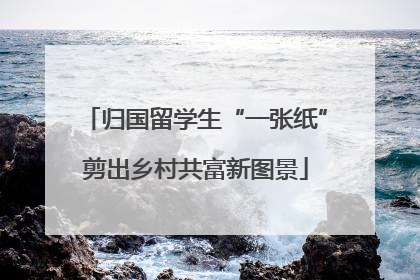 归国留学生“一张纸”剪出乡村共富新图景