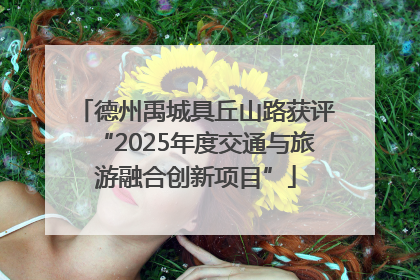 德州禹城具丘山路获评“2025年度交通与旅游融合创新项目”