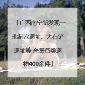 广西南宁新发现一批洞穴遗址、大石铲遗址等 采集各类遗物400余件