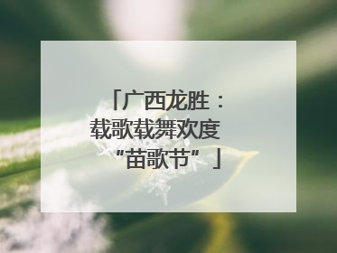 广西龙胜：载歌载舞欢度“苗歌节”