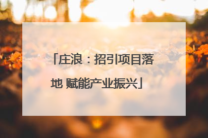 庄浪：招引项目落地 赋能产业振兴