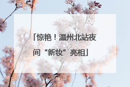 惊艳！温州北站夜间“新妆”亮相