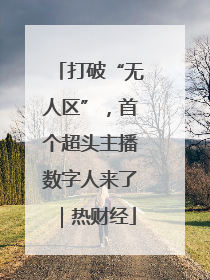 打破“无人区”，首个超头主播数字人来了｜热财经