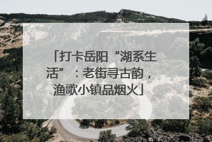 打卡岳阳“湖系生活”：老街寻古韵，渔歌小镇品烟火