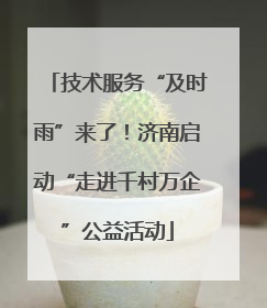 技术服务“及时雨”来了！济南启动“走进千村万企”公益活动